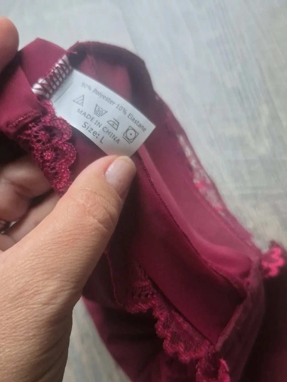 Wireless Lace Bralette in Deep Berry
